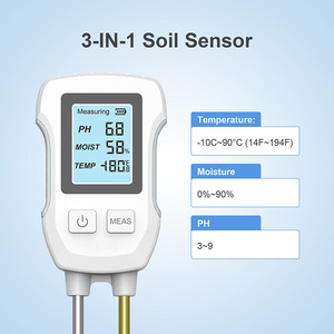 Analyseur de sol 3 en 1, double sonde, écran LCD numérique, humidité <span class=keywords><strong>du</strong></span> sol, pH, thermomètre, jardinage domestique, agriculture professionnelle - Product Image 3