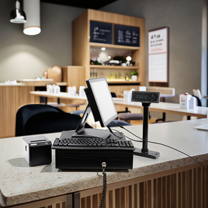 SCPOS 280FN Foldable 15-Inch Android POS System with 4GB RAM/64GB SSD RK3568 CPU Black Color - Product Image 3