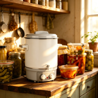 Marmite Électrique Économiseur d'Énergie pour Fruits, 27 Litres, Corps Émaillé, Commande Mécanique, Idéale pour Usage Domestique, Commercial et Hôtelier