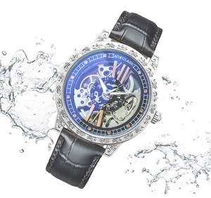 Reloj Mecánico de Diseño Moderno, Vintage, Personalizado, con Grabado Antiguo, Resistente al Agua, Luminoso y con Esfera Hueca para Hombre - Product Image 6