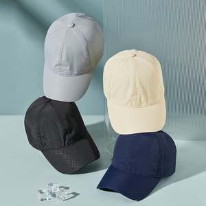 Casquette de baseball 6 panneaux à séchage rapide pour hommes et femmes, version coréenne, protection solaire, visière bec de canard, idéale pour l'été et les grandes tailles. - Product Image 3