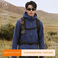 Veste bomber softshell sportive unisexe personnalisée ODM pour l'extérieur, légère, respirante, à capuche, coupe-vent, imperméable, fermeture éclair sur le devant