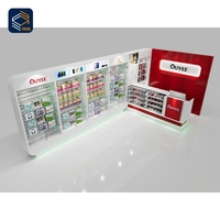 Vitrine verticale pour téléphones mobiles OEM, présentoir en verre pour smartphones, aménagement de l'espace d'exposition