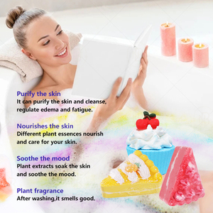 Bombes de bain artisanales vegan écologiques parfumées à la lavande, personnalisables avec logo privé, lot de 10, couleurs variées - Relaxantes - Product Image 3