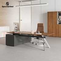 Meubles de bureau de direction en forme de L de luxe moderne SpaceUnited, design contemporain, bureau de direction, bureau de direction