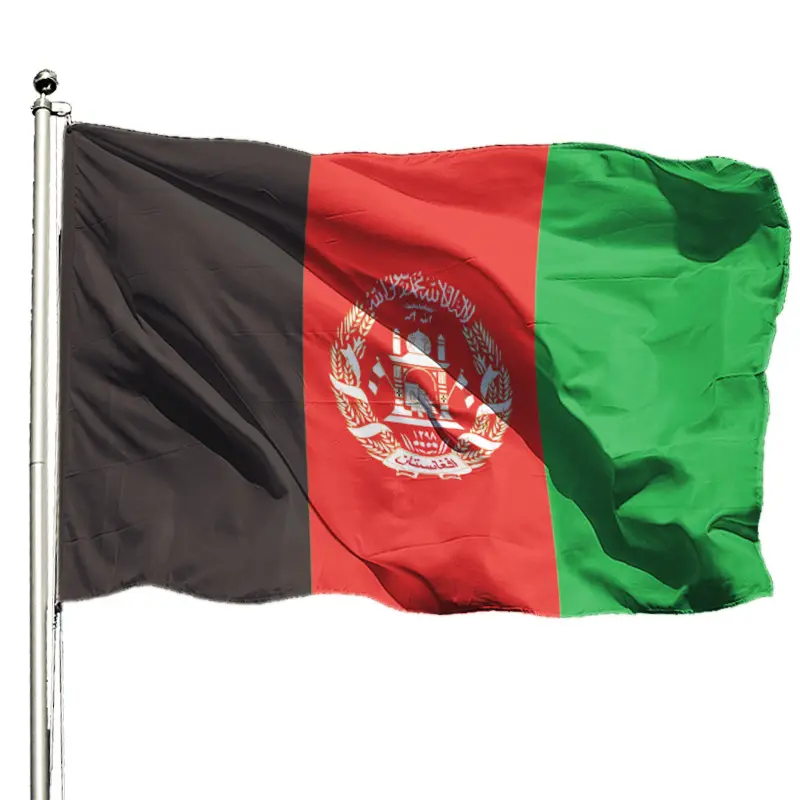 Schnelle Produktion Polyester 3 x5ft Digitaldruck Neue Afghanistan-Flagge