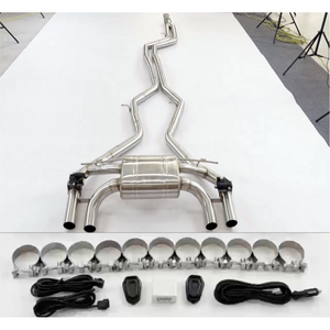 Système d'échappement Valvetronic Catback pour <span class=keywords><strong>BMW</strong></span> M2 F80 M3 <span class=keywords><strong>M4</strong></span> F82 F87 <span class=keywords><strong>N55</strong></span> 3.0T 2014-2019, silencieux à clapets en acier inoxydable SS 304 - Product Image 1