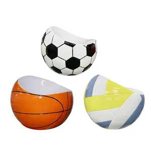 Y090 Voetbalstoel Moderne Outdoor Kleurrijke Basketbalkruk Set Op Maat Andere Commerciële Meubels Vrijetijdsstoelen