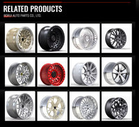 Jantes forgées 2 pièces en alliage d'aluminium 20 pouces 5*120 5*114.3 – Jantes de course élégantes pour véhicules de luxe