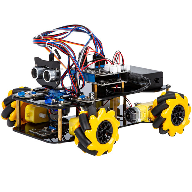 Kid Adult Educational Stem DIY Learning Toys Smart Robot Car Chassis Robotics Kit for Children