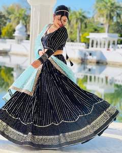 Nuevo diseñador de Bollywood Trabajo pesado Lehenga Choli Ropa étnica india pakistaní para bodas Fiestas Compromisos Oferta especial Bajo - Product Image 6