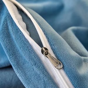 Juego de Funda Nórdica Personalizado con Bordado de Terciopelo Cristal, 4 Piezas, Ropa de Cama de Franela Color Coral Leche - Product Image 3