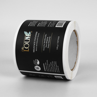 Etiquetas Adhesivas Personalizadas con Logotipo Impermeable, Diseño en Lámina Dorada, para Botellas de Champú y Cosméticos, Impresión de Etiquetas de Vinilo Resistentes al Agua
