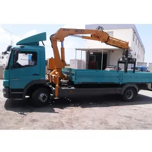 Hydraulic Folding Arm Brick Grab Block Lifting Crane With Truck Truck Mounted Crane SQ6.3ZA2G