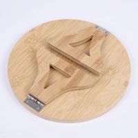 Mini Soporte de Madera Maciza con Acabado Lacado para Macetas y Plantas, de un Solo Nivel, para Exhibición de Bonsáis en Escritorio Interior