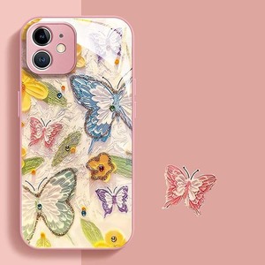 เคสฝาหลังโทรศัพท์มือถือทำจากแก้วพิมพ์ลายผีเสื้อหลากสีสำหรับ <span class=keywords><strong>iPhone</strong></span> 6 7 8 <span class=keywords><strong>SE</strong></span> x XR XS 11 12 13 14 15 16 17 PRO MAX - Product Image 3