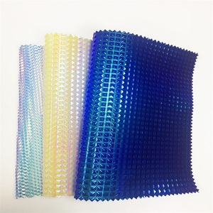 Tessuto Olografico con Motivo a Quadri/<span class=keywords><strong>Sirena</strong></span>/Litchi in Pelle Artificiale PU Dicroica per Realizzare Borse/Orecchini/Artigianato - Product Image 4