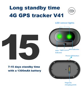 Traceur GPS 4G pour animaux de compagnie V41 Anytracking avec fonction anti-effraction, étanche IP67, appel SOS bidirectionnel, localisation en temps réel, géolocalisation pour chiens et chats - Product Image 5