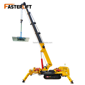 Mobiler Spinnen kran 3 Tonnen 5 Tonnen 8 Tonnen 10 Tonnen Teleskop ausleger 360-Grad-Mini-Raupen-Hydraulikkran, der 14m mit Fliegen ausleger hebt - Product Image 1