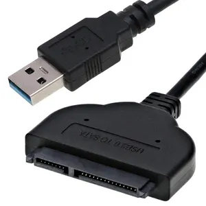 Câble adaptateur USB 3.0 vers Sata 22 broches Support disque dur externe HDD SSD de 2.5 pouces