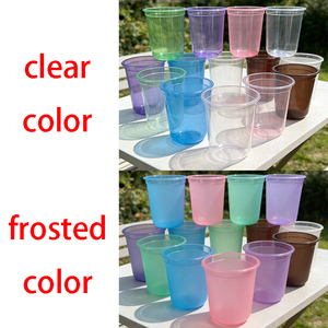 Bicchieri di Plastica Trasparente da 12oz <span class=keywords><strong>con</strong></span> Coperchi, Diametro 3,5 Pollici, Moderni Bicchieri Usa e Getta per Uso Quotidiano, Feste, Matrimoni, Personalizzabili <span class=keywords><strong>con</strong></span> Stampa Logo/<span class=keywords><strong>Nome</strong></span> - Product Image 4