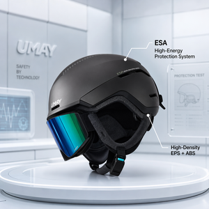 Casque de ski léger <span class=keywords><strong>Umay</strong></span> avec système de protection ESA et boucle à dégagement rapide magnétique, bonnet de snowboard chaud pour hommes et femmes - Product Image 3