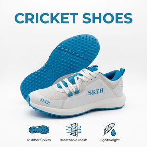 <span class=keywords><strong>Scarpe</strong></span> da Cricket con Tacchetti per Uomo, Suola in Gomma, Fodera Traspirante, Antiscivolo, Leggere, per Uso Interno ed Esterno - Product Image 3