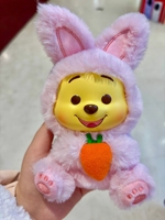 100% Original Cartoon 9PCS/Boîte Miniso Winnies the Poohs Naughty Party Series Pendentifs en vinyle et peluche Boîtes mystères Porte-clés suspendus