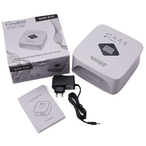 Venta directa del fabricante Lámpara de uñas UV profesional 120W Recargable Inalámbrico SUN S10 Lámpara de uñas LED UV para lámpara de uñas de gel LED - Product Image 1