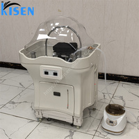 Bac à shampoing portable sans plomberie, station de lavage de cheveux durable avec deux réservoirs d'eau pour salon de beauté, thérapie capillaire, SPA