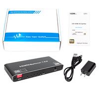 Divisor Metálico Ultrafino 2.0b, Distribuidor 1 Entrada a 4 Salidas, HDCP 2.2, 4K a 60Hz, Compatible con EDID, Gestión de Energía