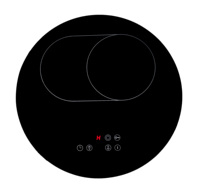 Table de cuisson en céramique 220V, plaques chauffantes à écran tactile LED avec minuterie