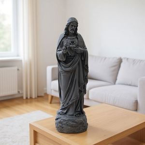 Statue artisanale en résine de Saint Joseph - Ornement idéal pour la maison, pour armoires et étagères - Product Image 2