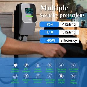 240V 고속 22kW 자동차 EVSE 충전소 기기 신용카드 상업용 AC 공용 EV 충전기 (스크린 포함) - Product Image 5