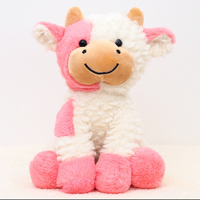 Peluche de vache mignonne et moelleuse, jouet en peluche doux pour enfants, cadeau idéal pour les anniversaires et les fêtes
