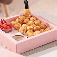 Boîte d'emballage en papier personnalisée pour frites, beignets, sauces, sushi, gâteaux, pâtisseries, biscuits, brownies