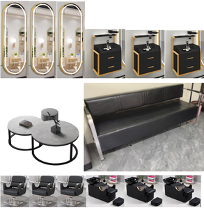 ชุดเฟอร์นิเจอร์ร้านทำผม เก้าอี้ช่างทำผม แพ็คเกจเฟอร์นิเจอร์ร้านทำผม เก้าอี้ร้านเสริมสวย สามารถเลือกซื้อแยกชิ้นได้ - Product Image 2