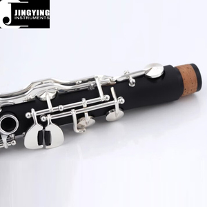 2023 Jingying Musique <span class=keywords><strong>Instrument</strong></span> à vent en <span class=keywords><strong>bois</strong></span>, corps en bakélite dur bouton en <span class=keywords><strong>cuivre</strong></span> plaqué argent <span class=keywords><strong>clarinette</strong></span> allemande - Product Image 3