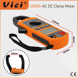 <span class=keywords><strong>Pince</strong></span> ampèremétrique Vici CM-2056 AC/DC 1000A <span class=keywords><strong>1000V</strong></span> améliorée, True RMS, tests NCV, mesure de la capacité et de la résistance, sécurité CAT III 600V - Product Image 6