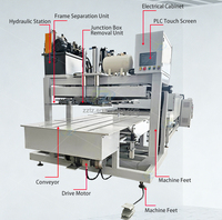Nouvelle machine de démontage et de tri de batteries entièrement automatique pour panneaux solaires, avec extraction de verre et démontage de cadre TIANZE