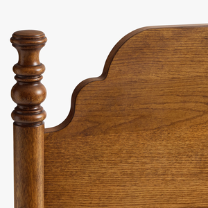 <span class=keywords><strong>Letto</strong></span> <span class=keywords><strong>Matrimoniale</strong></span> Vintage in Legno Massello, Struttura <span class=keywords><strong>Letto</strong></span> di Lusso Americana <span class=keywords><strong>con</strong></span> Design Moderno a Onde Bordeaux per Camera Padronale - Product Image 6