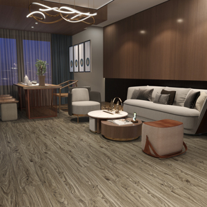 Diseño personalizado de alta calidad de lujo 6 "x 37" patrones de piedra en relieve de madera 101% Virgin Office núcleo rígido SPC suelo de plástico - Product Image 1