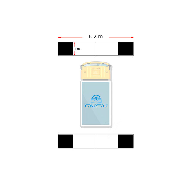 Professional 360° Surround View System Calibration Mat for Truck Bus Van Fleet Parking Aid 360° Panoramic AVS Calibration Mat