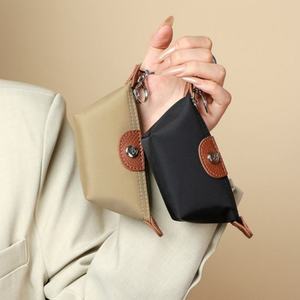 TREGUI – Mini sac à main en coton écologique pour femme avec fermeture éclair, organiseur <span class=keywords><strong>de</strong></span> maquillage et <span class=keywords><strong>de</strong></span> rouges à lèvres, petit portefeuille et <span class=keywords><strong>porte</strong></span>-<span class=keywords><strong>monnaie</strong></span> - Product Image 5