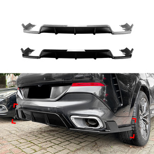 Alerón Trasero Amp-Z para BMW X6 G06 2019+ Estilo MP, Acabado Mate con Textura de Fibra de Carbono en Negro Piano, Modificación Exterior - Product Image 1
