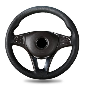 Funda Universal <span class=keywords><strong>para</strong></span> Volante <span class=keywords><strong>de</strong></span> Coche <span class=keywords><strong>de</strong></span> <span class=keywords><strong>Cuero</strong></span> Artificial, Cosida a Mano, Funda <span class=keywords><strong>para</strong></span> Volante Cosida a Mano, 38 cm - Product Image 5