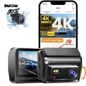 Caméra <span class=keywords><strong>embarquée</strong></span> avec WiFi 4K+1080P, vision nocturne, écran IPS 3 pouces, grand angle, enregistrement en boucle avant et arrière, capteur G 3D, boîte noire de <span class=keywords><strong>voiture</strong></span> - Product Image 2