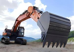 Excavatrice sur chenilles 45 tonnes DX450LCA DX450 DX450LCA-7M avec marteau hydraulique, moteur, vanne de commande, moniteur et broyeur à fléaux - Product Image 6