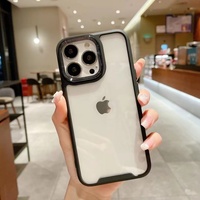 Coque de protection pour appareil photo en PC électroplaqué multicolore pour iPhone 11 12 13 14 15 16 17 18 Pro Max