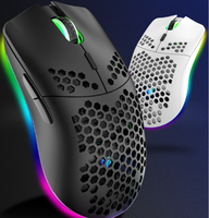 Souris de jeu filaire USB avec éclairage RGB, 6 DPI réglables, ergonomie pour ordinateur portable